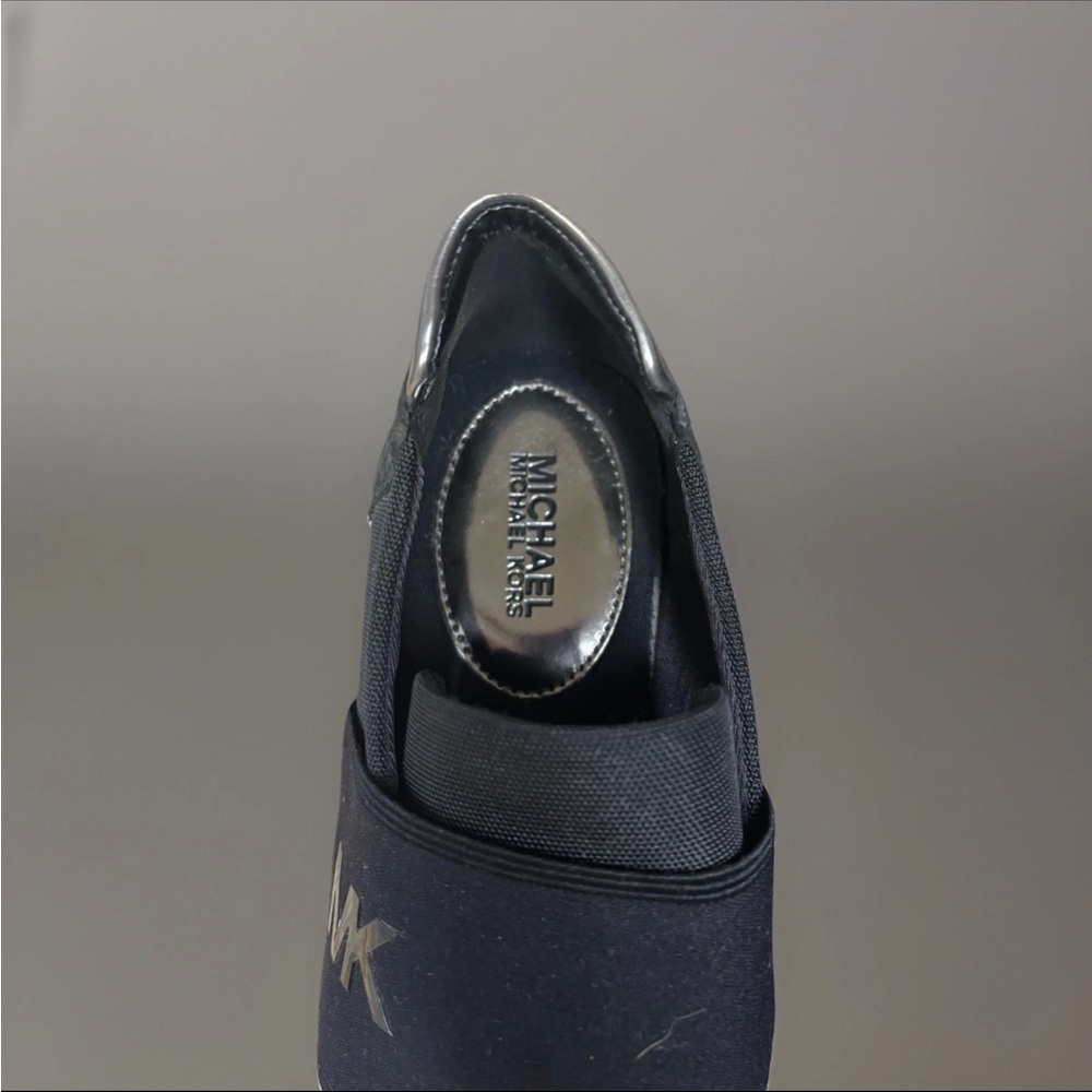 MICHAEL Michael Kors Black and White Elastic Sneakers - Picture 2 of 6